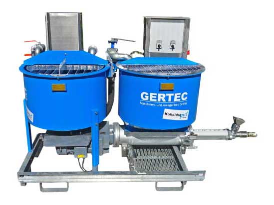 Gertec IS-35-E Colloidal Grout Machine isolated on white background