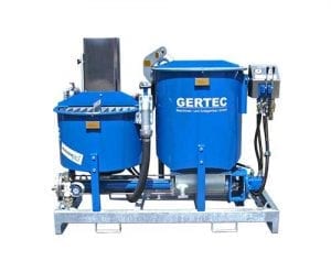 Gertec Grout Pump Plant IS-38-H isolated on white background
